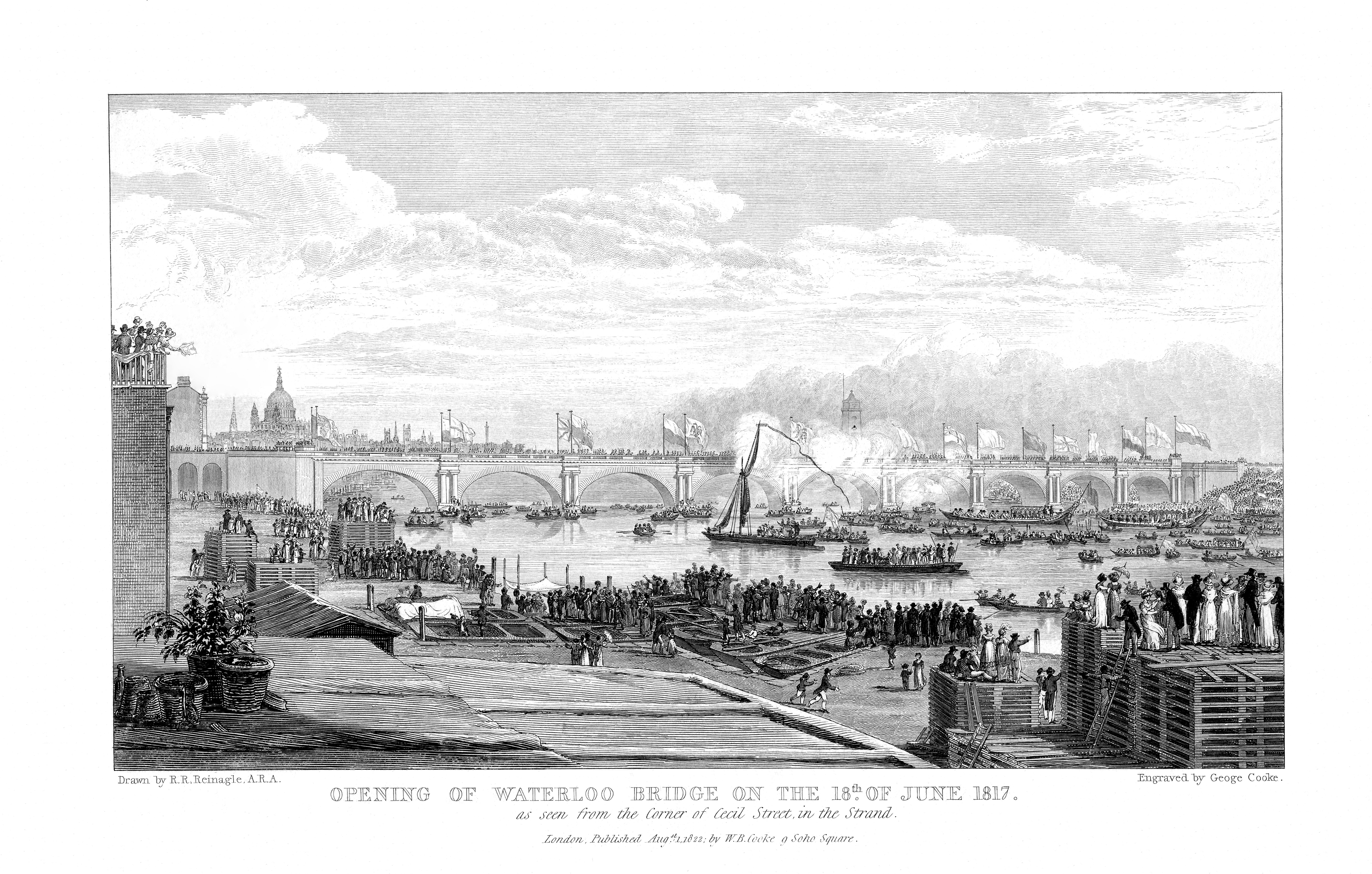 London Waterloo Bridge,river view,prints